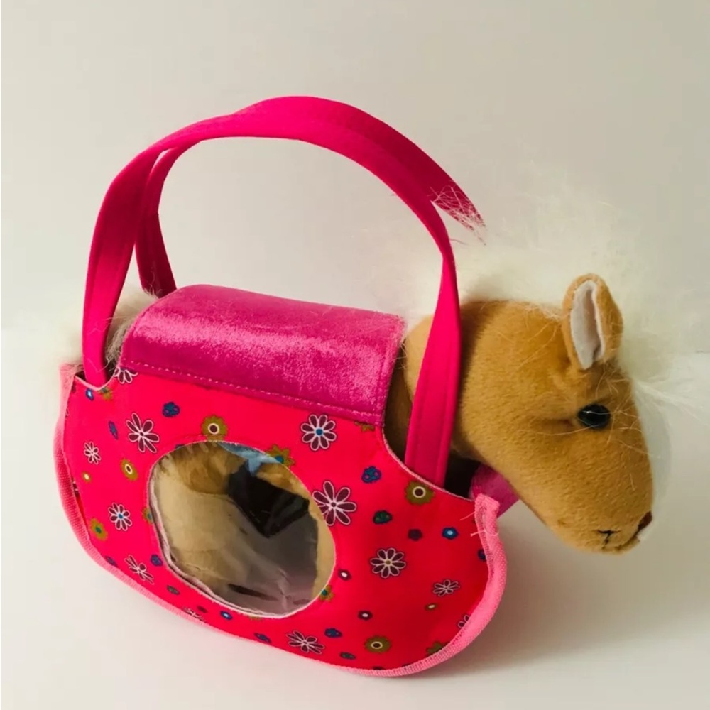 Horse Pet Pal Purse Carrier Plush Stuffed Animal Toy 11 Inches